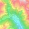 Topografische kaart Lappago di Sopra, hoogte, reliëf