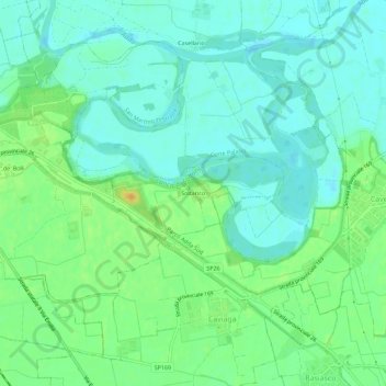 Topografische kaart Soltarico, hoogte, reliëf