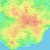 Topografische kaart La Villès Mollé, hoogte, reliëf