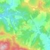 Topografische kaart Ponsano, hoogte, reliëf