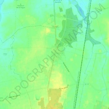 Topografische kaart La Commodité, hoogte, reliëf