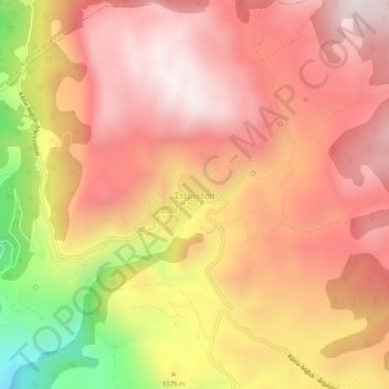 Topografische kaart Stemnitsa, hoogte, reliëf
