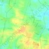 Topografische kaart La Ribotelière, hoogte, reliëf