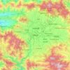 Topografische kaart ललितपुर, hoogte, reliëf