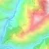 Topografische kaart Khare, hoogte, reliëf