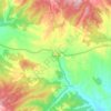 Topografische kaart Benabarre, hoogte, reliëf