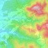 Topografische kaart Burchietto, hoogte, reliëf