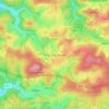 Topografische kaart Thieringhausen, hoogte, reliëf