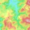 Topografische kaart Coeuzon, hoogte, reliëf