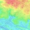 Topografische kaart La basse Orévière, hoogte, reliëf