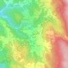 Topografische kaart L'Aiguillon, hoogte, reliëf