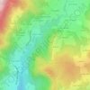 Topografische kaart Vouan, hoogte, reliëf