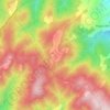 Topografische kaart Sereto, hoogte, reliëf