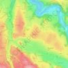 Topografische kaart Strobels, hoogte, reliëf