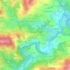 Topografische kaart Bonnelières, hoogte, reliëf