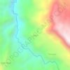 Topografische kaart Zagan, hoogte, reliëf
