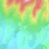 Topografische kaart La Rivière, hoogte, reliëf