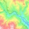 Topografische kaart Acebuches, hoogte, reliëf