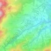 Topografische kaart La Flachère, hoogte, reliëf