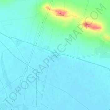 Topografische kaart Kafr Haddad, hoogte, reliëf