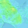 Topografische kaart Kadoelen, hoogte, reliëf