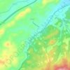 Topografische kaart Lithia, hoogte, reliëf
