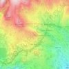 Topografische kaart Pico dos Barcelos, hoogte, reliëf