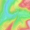 Topografische kaart Cascade du Moulin, hoogte, reliëf