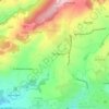 Topografische kaart La Neylière, hoogte, reliëf
