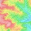 Topografische kaart Les Goutelaines, hoogte, reliëf