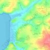 Topografische kaart Kerveo Beuz, hoogte, reliëf