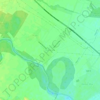 Topografische kaart Dumitrana, hoogte, reliëf