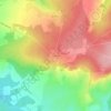 Topografische kaart La Borne, hoogte, reliëf