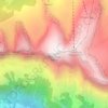 Topografische kaart Hinterrugg, hoogte, reliëf