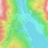 Topografische kaart Froi, hoogte, reliëf