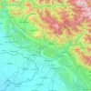 Topografische kaart Kathua, hoogte, reliëf