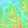 Topografische kaart Marti, hoogte, reliëf