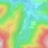 Topografische kaart 2e Bazerque, hoogte, reliëf