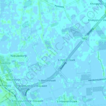 Topografische kaart Knaphof, hoogte, reliëf