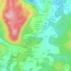 Topografische kaart Asalo, hoogte, reliëf