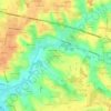 Topografische kaart Arringes, hoogte, reliëf