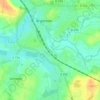 Topografische kaart La Croix de Coulandon, hoogte, reliëf