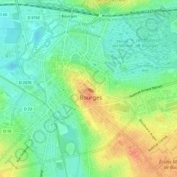 Topografische kaart 1803301 - G, hoogte, reliëf
