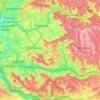 Topografische kaart Berglen, hoogte, reliëf