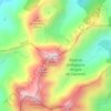 Topografische kaart Roc blanc, hoogte, reliëf