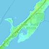 Topografische kaart Key Largo, hoogte, reliëf