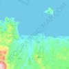 Topografische kaart Heraklion, hoogte, reliëf