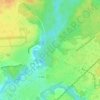 Topografische kaart Nonères, hoogte, reliëf
