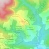 Topografische kaart Le Vidou, hoogte, reliëf