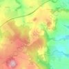 Topografische kaart Les Peyrouses, hoogte, reliëf